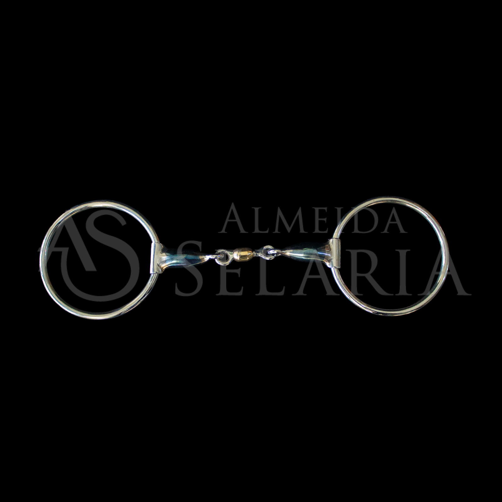 BRIDÃO DE ARGOLA BOCAL TORNEADO COM SALIVADOR