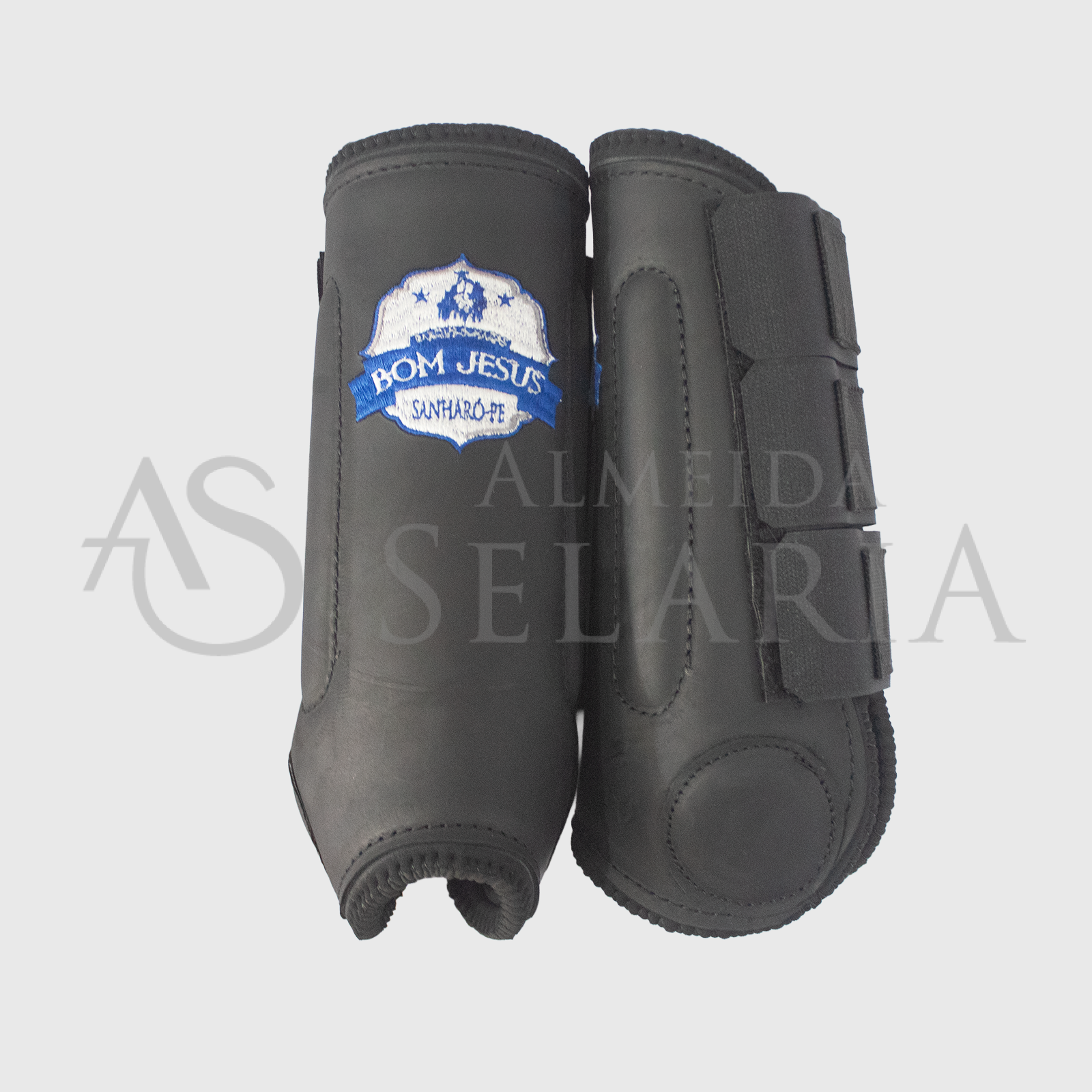 CANELEIRA DE COURO - 3 VELCROS (PERSONALIZADA) - Imagem 3