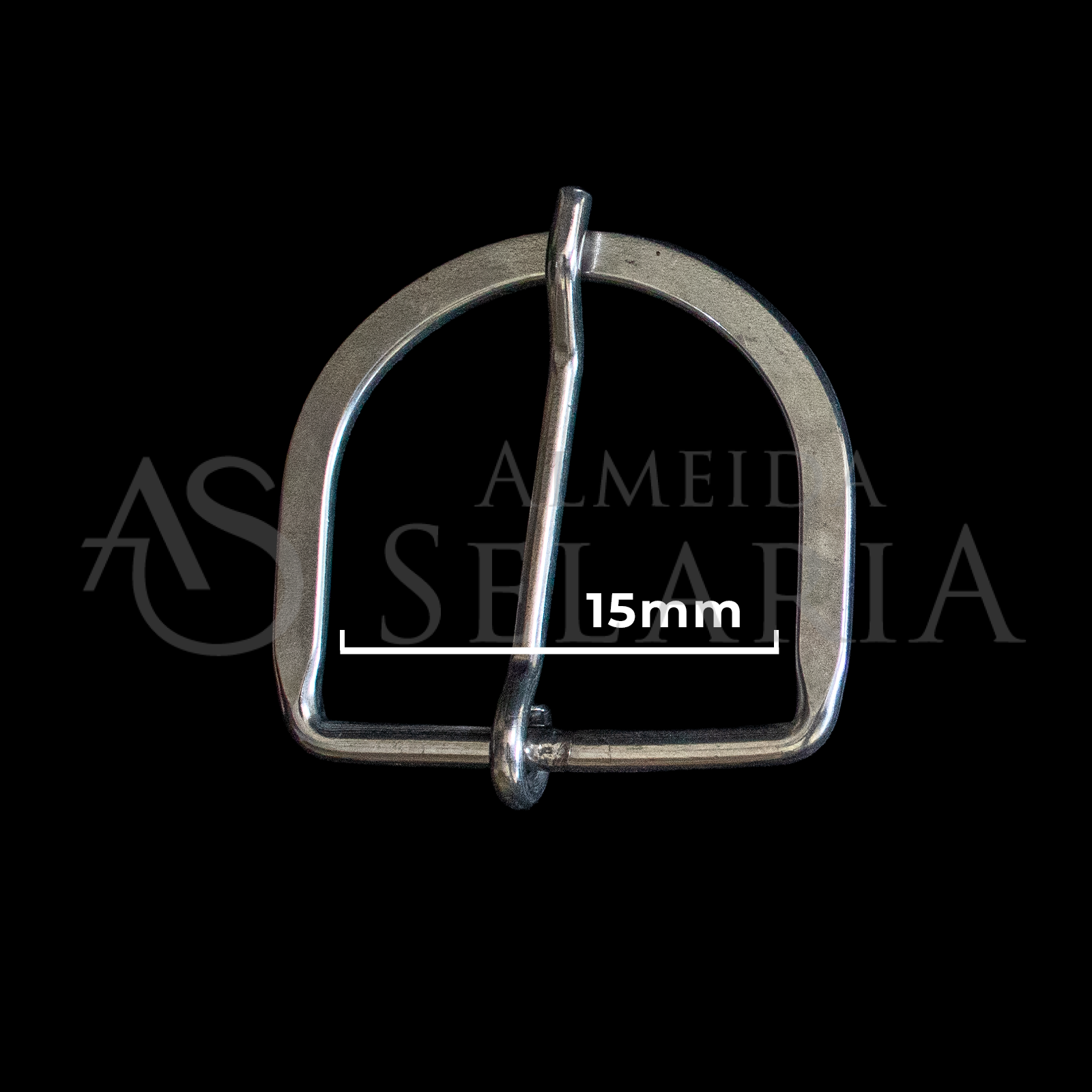 MEIA ARGOLA COM PINO-15MM