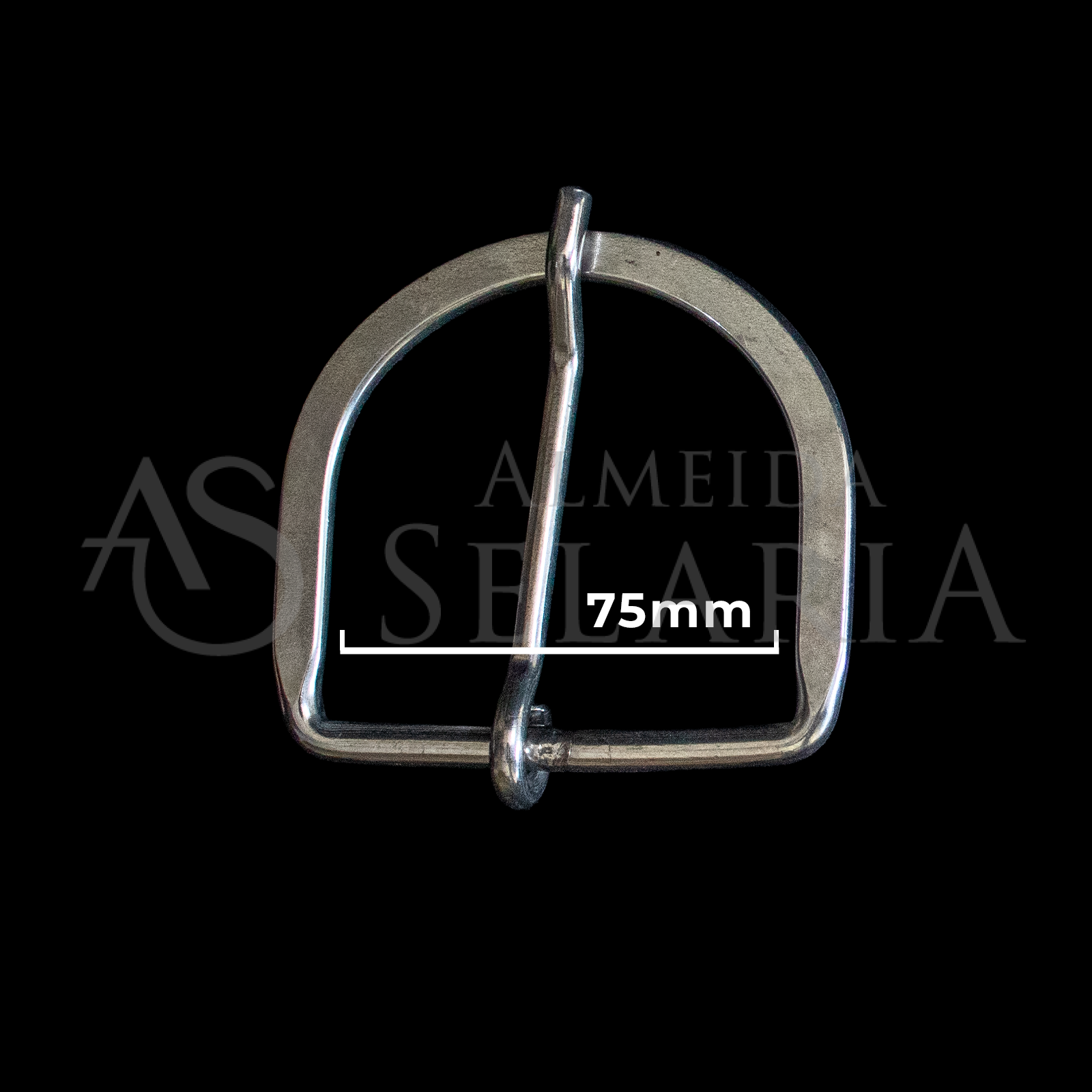 MEIA ARGOLA COM PINO-75MM